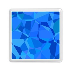 Electric Blue Geometric Pattern Memory Card Reader (square) by SpinnyChairDesigns