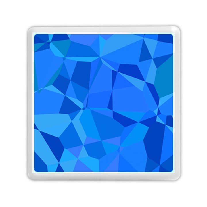 Electric Blue Geometric Pattern Memory Card Reader (Square)