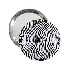 Zebra Print Stripes 2 25  Handbag Mirrors by SpinnyChairDesigns