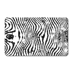 Zebra Print Stripes Magnet (rectangular) by SpinnyChairDesigns