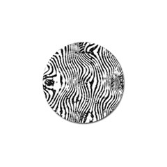 Zebra Print Stripes Golf Ball Marker by SpinnyChairDesigns