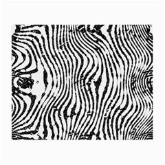 Zebra Print Stripes Small Glasses Cloth (2 Sides) by SpinnyChairDesigns