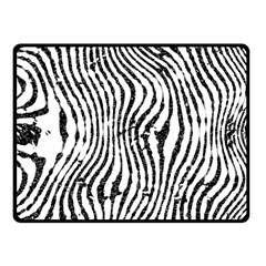 Zebra Print Stripes Fleece Blanket (small) by SpinnyChairDesigns