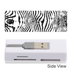 Zebra Print Stripes Memory Card Reader (stick) by SpinnyChairDesigns