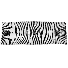 Zebra Print Stripes Body Pillow Case (dakimakura) by SpinnyChairDesigns