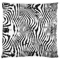 Zebra Print Stripes Large Cushion Case (one Side)