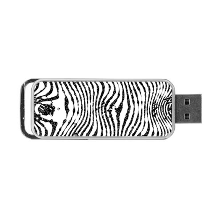 Zebra Print Stripes Portable USB Flash (One Side)