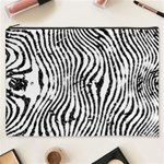 Zebra Print Stripes Cosmetic Bag (XXXL) Front