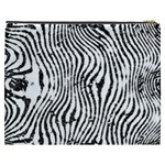 Zebra Print Stripes Cosmetic Bag (XXXL) Back