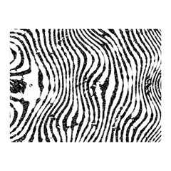 Zebra Print Stripes Double Sided Flano Blanket (mini)  by SpinnyChairDesigns