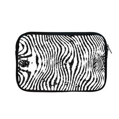 Zebra Print Stripes Apple Macbook Pro 13  Zipper Case by SpinnyChairDesigns