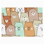 Colorful-baby-bear-cartoon-seamless-pattern Large Glasses Cloth Front