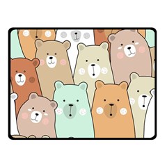 Colorful-baby-bear-cartoon-seamless-pattern Fleece Blanket (small) by Sobalvarro