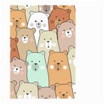 Colorful-baby-bear-cartoon-seamless-pattern Large Garden Flag (Two Sides) Front