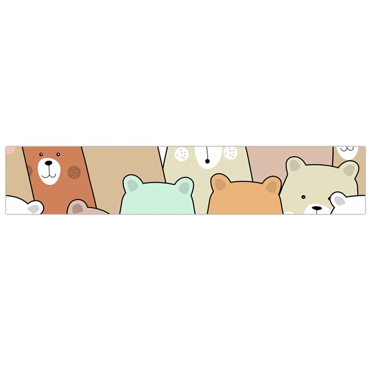 Colorful-baby-bear-cartoon-seamless-pattern Large Flano Scarf 