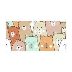 Colorful-baby-bear-cartoon-seamless-pattern Yoga Headband by Sobalvarro