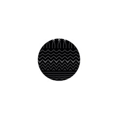 Black And White Minimalist Stripes  1  Mini Magnets by SpinnyChairDesigns