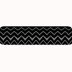 Black And White Minimalist Stripes  Large Bar Mats by SpinnyChairDesigns