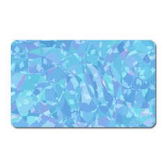 Light Blue Abstract Mosaic Art Color Magnet (rectangular) by SpinnyChairDesigns