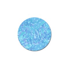 Light Blue Abstract Mosaic Art Color Golf Ball Marker (4 Pack) by SpinnyChairDesigns