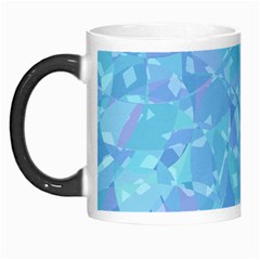 Light Blue Abstract Mosaic Art Color Morph Mugs by SpinnyChairDesigns