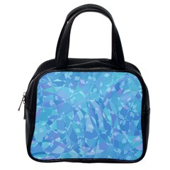 Light Blue Abstract Mosaic Art Color Classic Handbag (one Side) by SpinnyChairDesigns