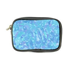 Light Blue Abstract Mosaic Art Color Coin Purse by SpinnyChairDesigns