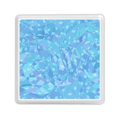 Light Blue Abstract Mosaic Art Color Memory Card Reader (square) by SpinnyChairDesigns