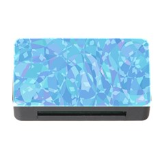 Light Blue Abstract Mosaic Art Color Memory Card Reader With Cf by SpinnyChairDesigns