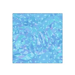 Light Blue Abstract Mosaic Art Color Satin Bandana Scarf by SpinnyChairDesigns