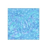 Light Blue Abstract Mosaic Art Color Satin Bandana Scarf Front