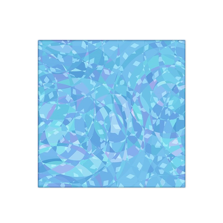 Light Blue Abstract Mosaic Art Color Satin Bandana Scarf