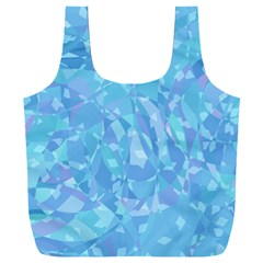 Light Blue Abstract Mosaic Art Color Full Print Recycle Bag (xxl) by SpinnyChairDesigns