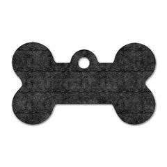 Matte Charcoal Black Color  Dog Tag Bone (one Side) by SpinnyChairDesigns