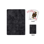 Matte Charcoal Black Color  Playing Cards Single Design (Mini) Back