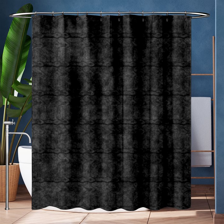 Matte Charcoal Black Color  Shower Curtain 60  x 72  (Medium) 