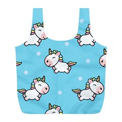 Unicorns  Full Print Recycle Bag (l) by Sobalvarro