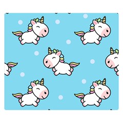 Unicorns  Double Sided Flano Blanket (small)  by Sobalvarro