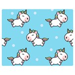 Unicorns  Double Sided Flano Blanket (Medium)  60 x50  Blanket Back