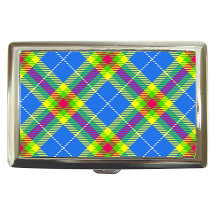 Clown Costume Plaid Striped Cigarette Money Case