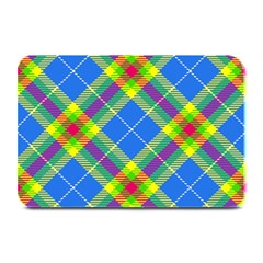 Clown Costume Plaid Striped Plate Mats by SpinnyChairDesigns