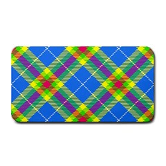 Clown Costume Plaid Striped Medium Bar Mats by SpinnyChairDesigns