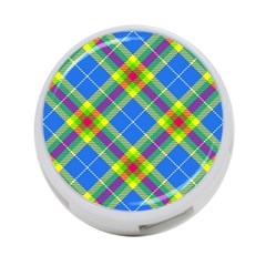 Clown Costume Plaid Striped 4-port Usb Hub (two Sides) by SpinnyChairDesigns