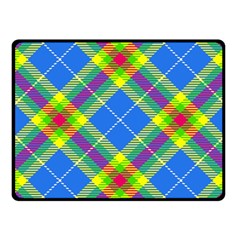 Clown Costume Plaid Striped Fleece Blanket (small) by SpinnyChairDesigns