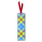 Clown Costume Plaid Striped Small Book Marks Front