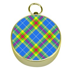 Clown Costume Plaid Striped Gold Compasses by SpinnyChairDesigns