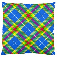 Clown Costume Plaid Striped Standard Flano Cushion Case (two Sides) by SpinnyChairDesigns