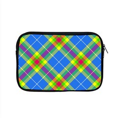 Clown Costume Plaid Striped Apple Macbook Pro 15  Zipper Case by SpinnyChairDesigns