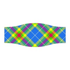 Clown Costume Plaid Striped Stretchable Headband by SpinnyChairDesigns