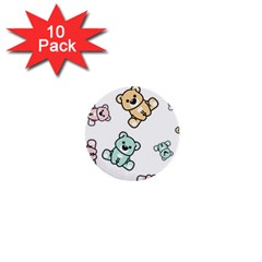 Bears 1  Mini Buttons (10 Pack)  by Sobalvarro